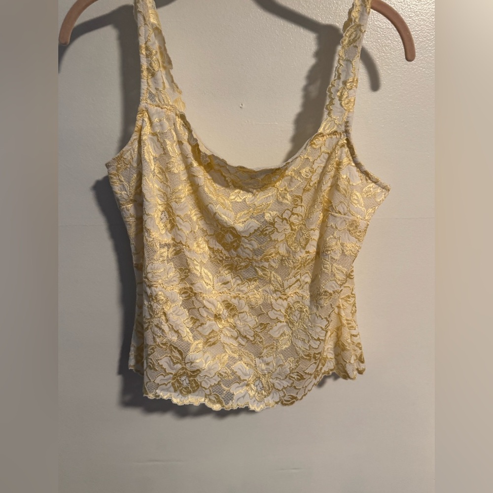 BOGO Cache Yellow Lace Top